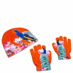 Kaya Hat and Glove Set Red