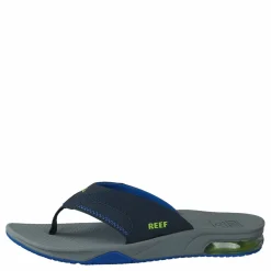 Kids Fanning Navy/lime