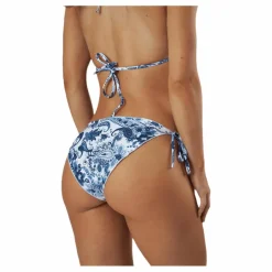 Kimo Ruffle Tie Tanga Blue/White