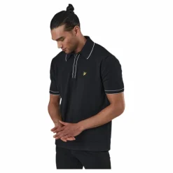 Knitted Branded Polo Black