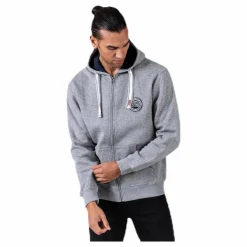 Krew Sweatshirt Full Zip Grey
