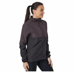 Lassie W Running Jacket With H Black Bean