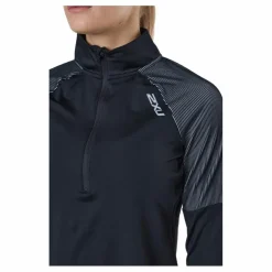 Light Speed 1/2 Zip Black/silver Reflective