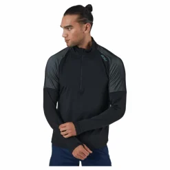 Light Speed 1/2 Zip Black/silver Reflective