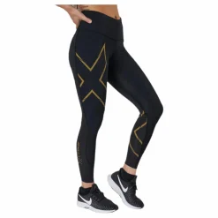 Light Speed Mid-Rise Compression Black/Gold