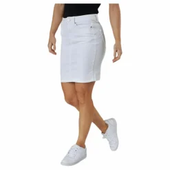Lili Mw Denim Skirt White