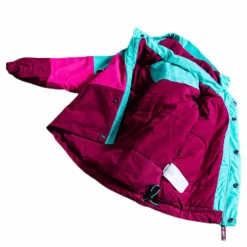 Lilletind Insulated Kids Jacket Pink/Green