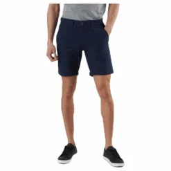 Linen Chino Shorts Blue
