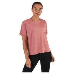 Logo Ribbed Tee Pink