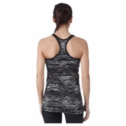 Long Racerback AOP Black