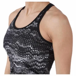 Long Racerback AOP Black