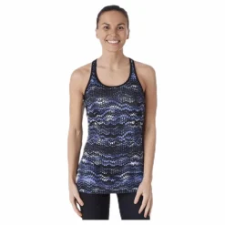 Long Racerback AOP Blue