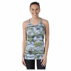 Long Racerback AOP Blue