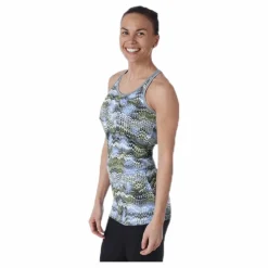 Long Racerback AOP Blue