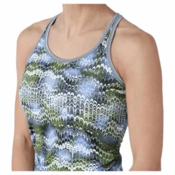 Long Racerback AOP Blue