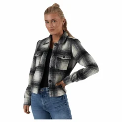 Lou Short Check Jacket Cc Otw Grey