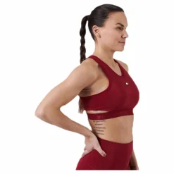 Low Support Removable Pads Bra Red