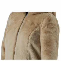 Malou Faux Fur Coat Cc Otw Beige