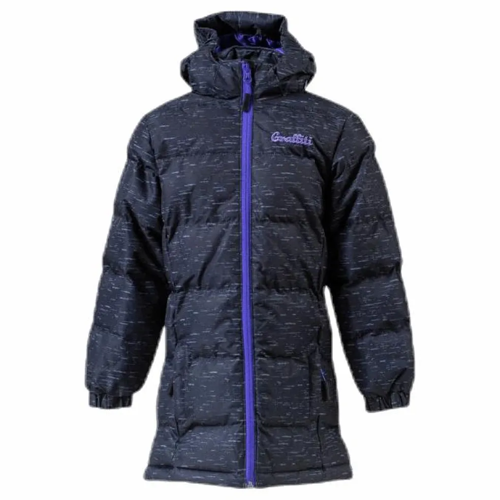 Mariel Girls Long Melange Pro-lite Jacket Black