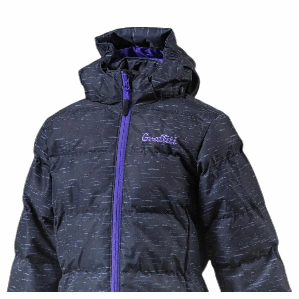 Mariel Girls Long Melange Pro-lite Jacket Black