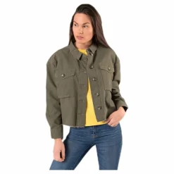 Marina Crop Jacket Green