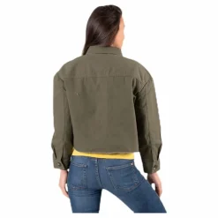 Marina Crop Jacket Green