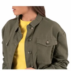 Marina Crop Jacket Green