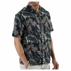 Marty Organic Shirt Ss Blue