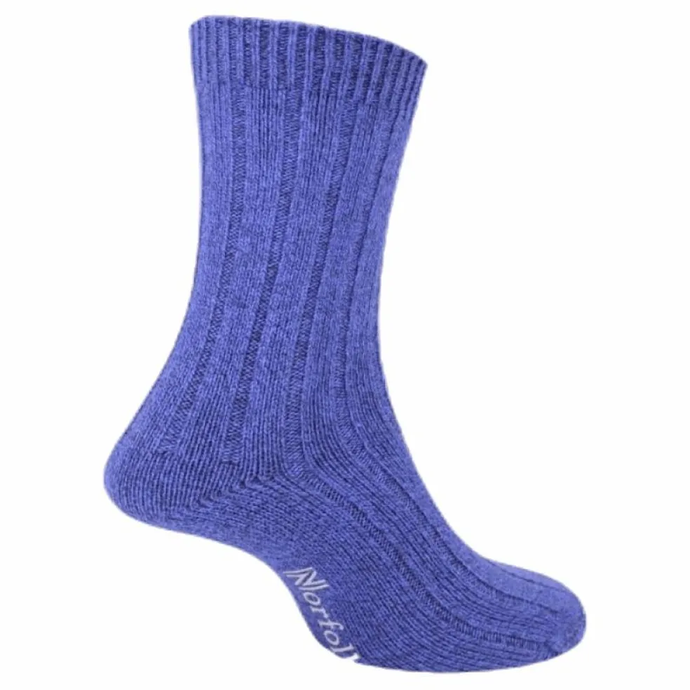 Mens Bamboo Blended Walking Socks - Simon Blue