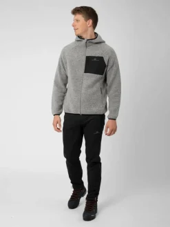 Men’S Wool Pile Hoodie Skord Grey