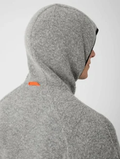 Men’S Wool Pile Hoodie Skord Grey