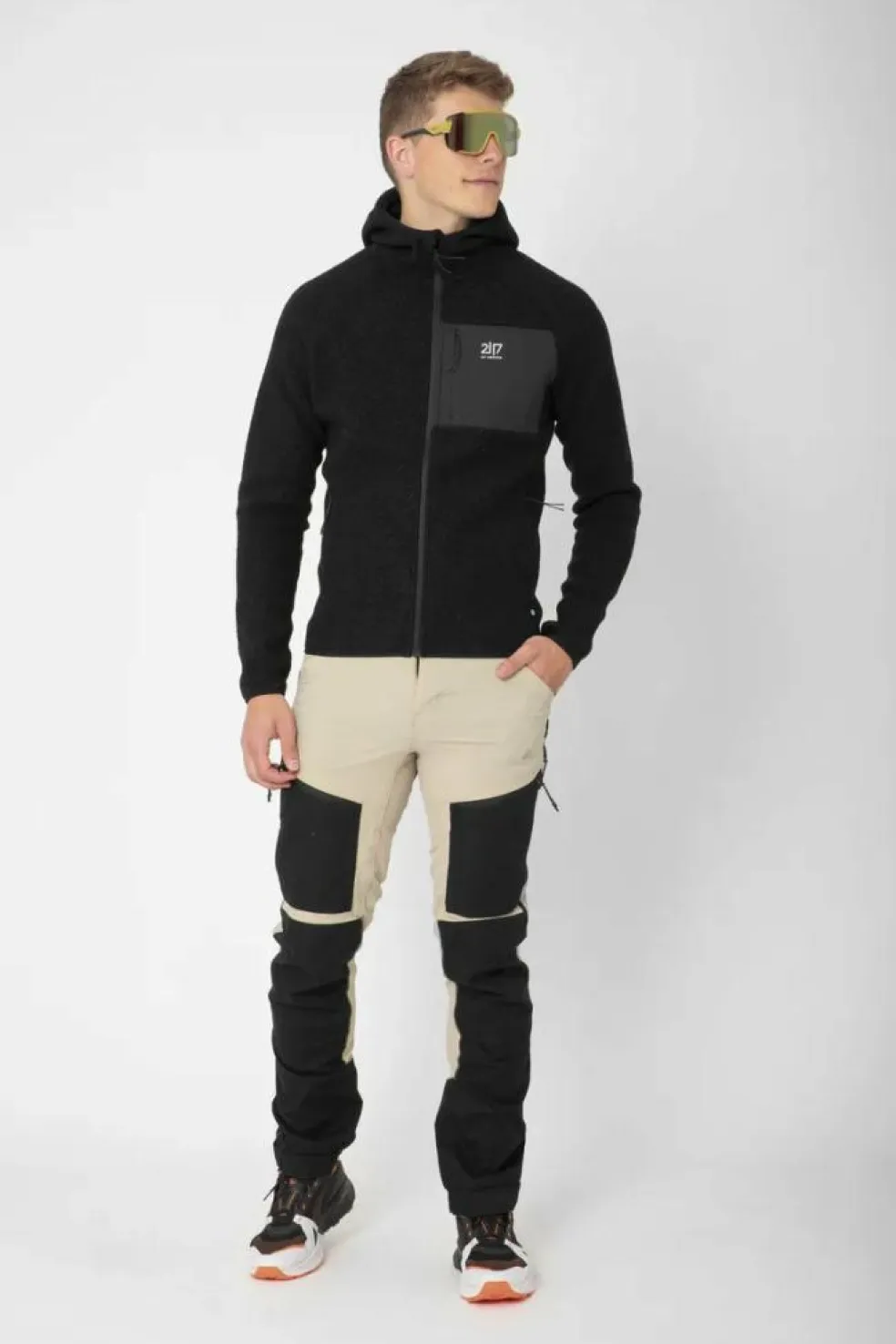 Men’S Wool Pile Hoodie Skord Black