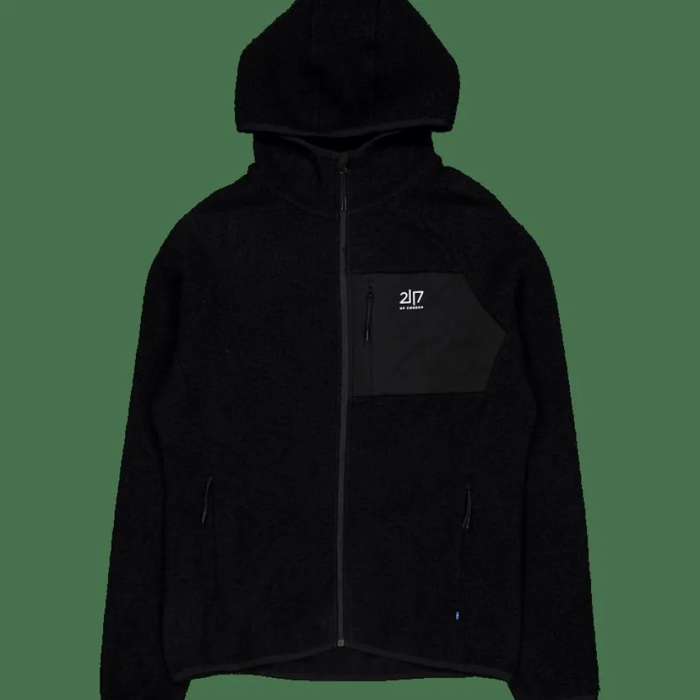 Men’S Wool Pile Hoodie Skord Black