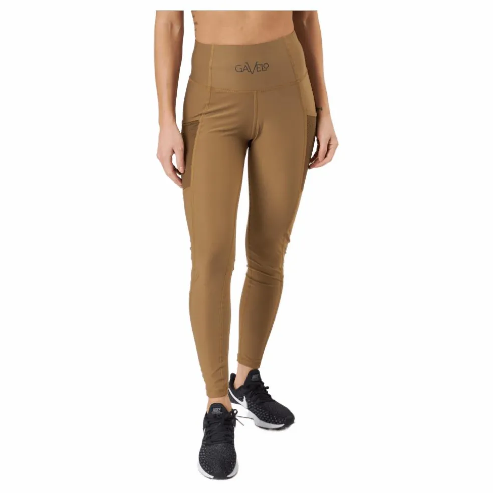 Mesh Pocket Leggings Dark Brown