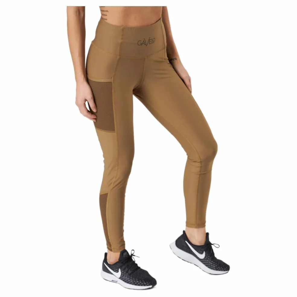 Mesh Pocket Leggings Dark Brown