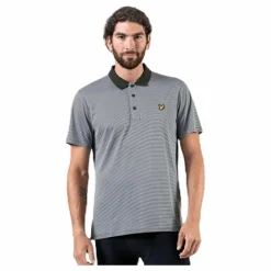 Microstripe Polo Green