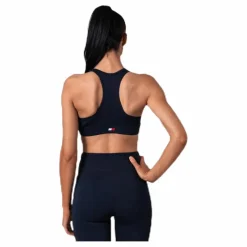 Mid Support Bra Logo Blue
