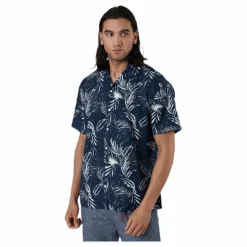 Mike Shirt Ss Plain Blue