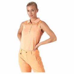 Miko Sleeveless Poloshirt Orange