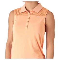 Miko Sleeveless Poloshirt Orange