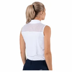 Miko Sleeveless Poloshirt White