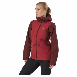 Mila Rain Jacket Maroon Red/brick Red
