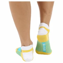 Mirenda Thin Running Sock Low-cut White/Yellow