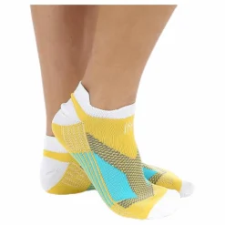 Mirenda Thin Running Sock Low-cut White/Yellow