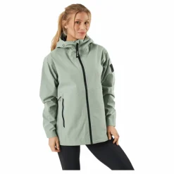 Misty Shell W Jackets Grey Green