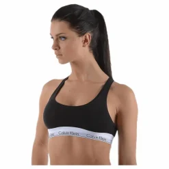 Modern Cotton Bralette Black