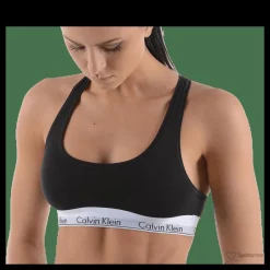 Modern Cotton Bralette Black