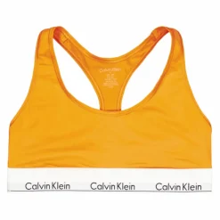 Modern Cotton Unlined Bralette Orange