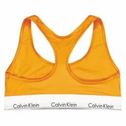 Modern Cotton Unlined Bralette Orange