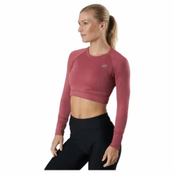 Molly Seamless Ls Crop Top Rose